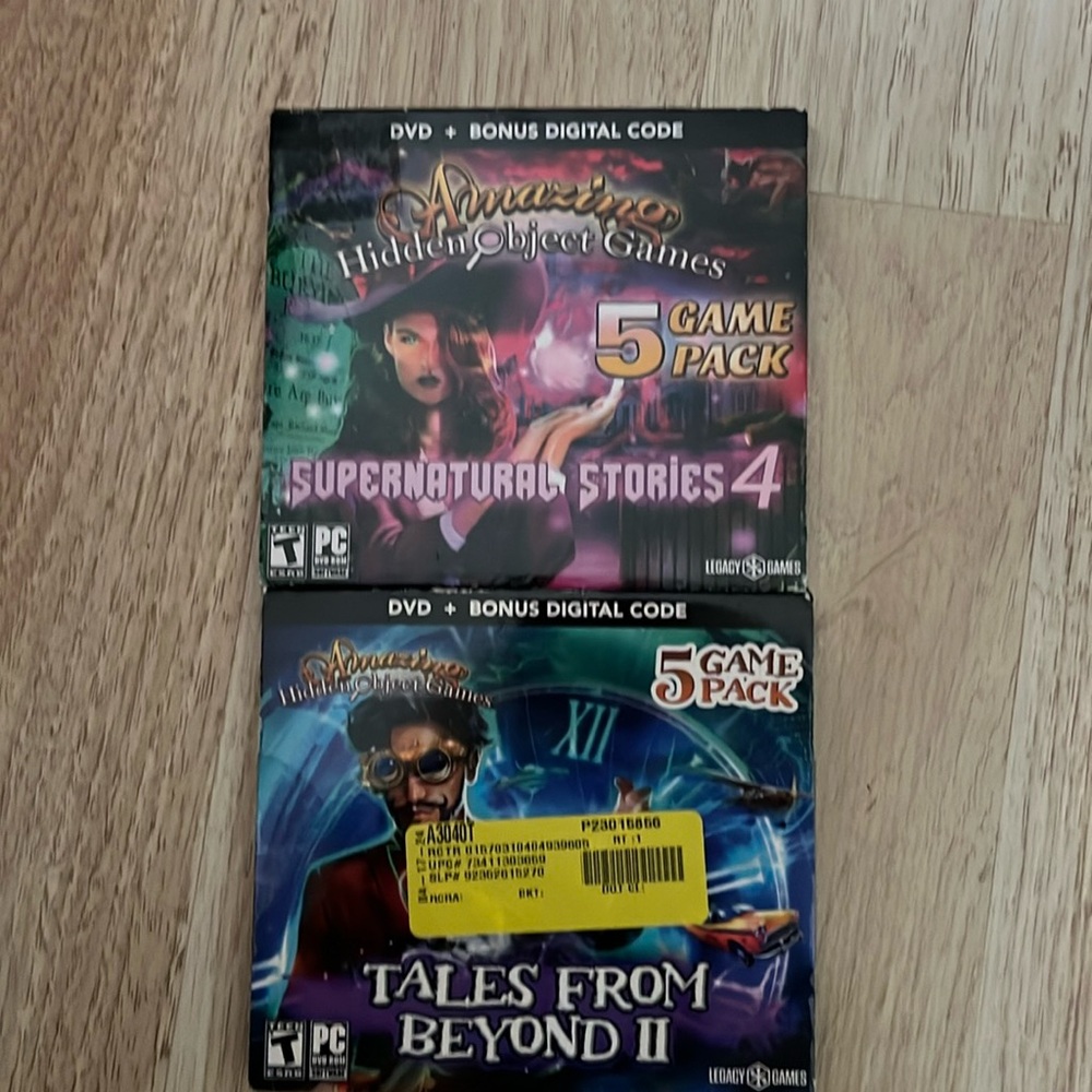 two DVDS from Amazing Hidden object Games